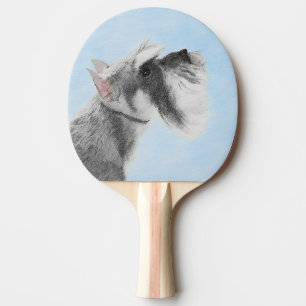 Raquette De Ping Pong Schnauzer (Giant, Standard) Peinture - Chien Art