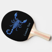 Raquette De Ping Pong Scorpion bleu (Côté)