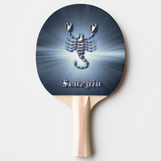 Raquette De Ping Pong Scorpion de chrome (Devant)