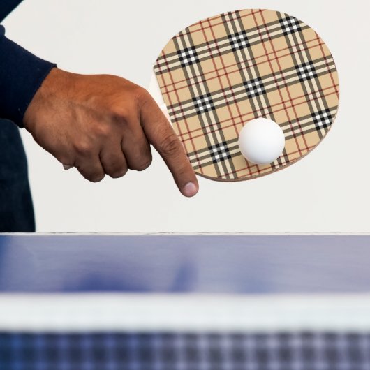 Raquette De Ping Pong Scottish Tartan Pattern (Insitu)