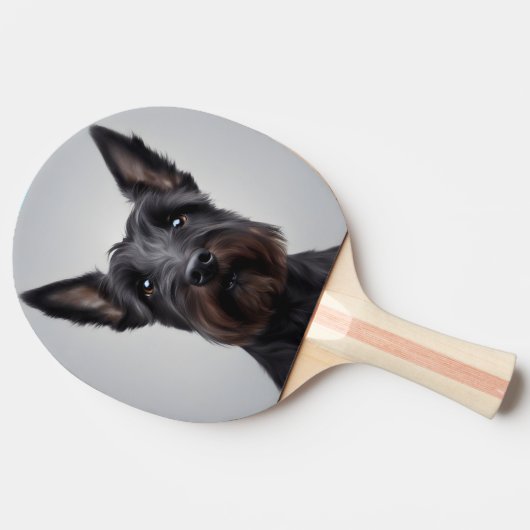 Raquette De Ping Pong Scottish Terrier (Côté)