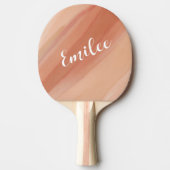 Raquette De Ping Pong Script Abstrait moderne Boho Terracott (Devant)