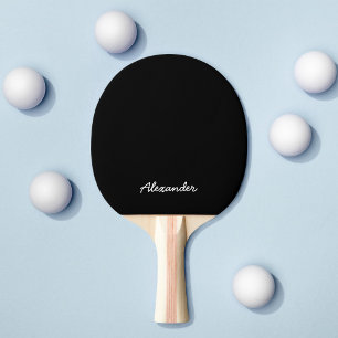 Raquette De Ping Pong Script de nom personnalisé Couleurs entièrement mo