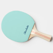 Raquette De Ping Pong Script de nom personnalisé Couleurs entièrement mo (Côté)