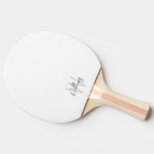 Raquette De Ping Pong Script moderne Monogramme personnalisé et nom (Côté)