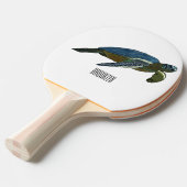 Raquette De Ping Pong Sea turtle cartoon (Devant Angle)