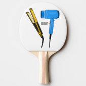 Raquette De Ping Pong Sèche-cheveux & lisseuse-cheveux illustration (Dos)