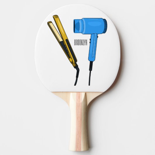 Raquette De Ping Pong Sèche-cheveux & lisseuse-cheveux illustration (Devant)