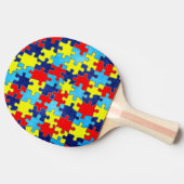 Raquette De Ping Pong Sensibilisation sur l'autisme-Puzzle par Shirley T (Côté)