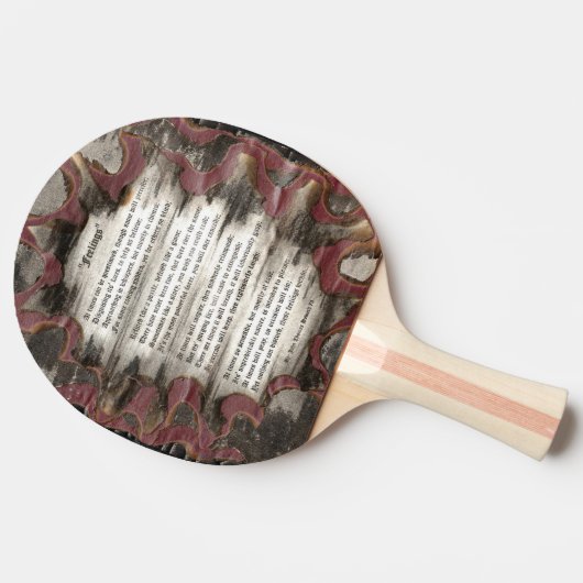 Raquette De Ping Pong Sentiments (Côté)