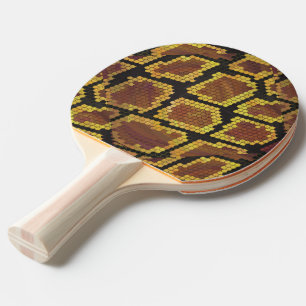 Raquette De Ping Pong Serpent Brown et impression or