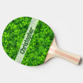 Raquette De Ping Pong Shamrock Clovers Ajouter un nom (Côté)