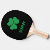 Raquette De Ping Pong Shamrock Green Clover Irlande Celtic Irish Nom (Côté)