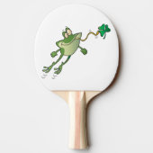 Raquette De Ping Pong Shamrock irlandais Yin Yang et Frog (Dos)