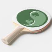 Raquette De Ping Pong Shamrock irlandais Yin Yang et Frog (Devant Angle)