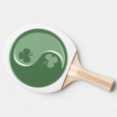 Raquette De Ping Pong Shamrock irlandais Yin Yang et Frog (Côté)