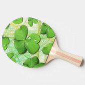 Raquette De Ping Pong Shamrock vert St Patrick iPhone 5 Coque-Mate (Côté)