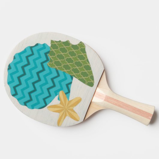 Raquette De Ping Pong Shell Motifs II (Côté)