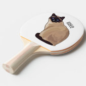 Raquette De Ping Pong Siamese cat cartoon (Devant Angle)