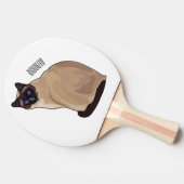 Raquette De Ping Pong Siamese cat cartoon (Côté)