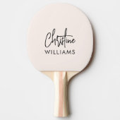 Raquette De Ping Pong Signature Monogramme manuscrit Script Blu rose (Devant)