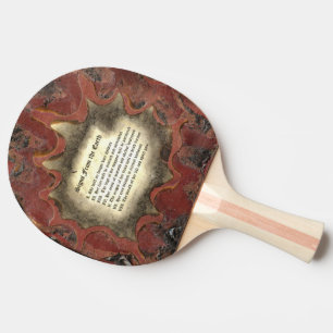 Raquette De Ping Pong Signes De La Terre