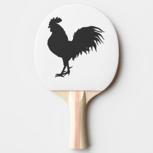 Raquette De Ping Pong Silhouette de coq - Choisir la couleur arrière - 