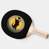 Raquette De Ping Pong Silhouette de sorcière volante (Côté)