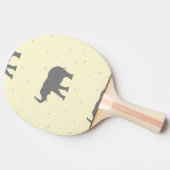 Raquette De Ping Pong Silhouette d'éléphant gris (Côté)