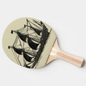 Raquette De Ping Pong Silhouette du navire avec voiles de billage (Côté)