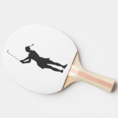 Raquette De Ping Pong Silhouette d'une femme jouant au golf (Côté)