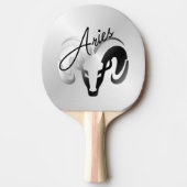 Raquette De Ping Pong Silver Aries le bélier Zodiac (Devant)