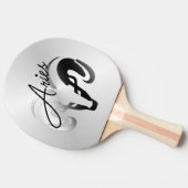 Raquette De Ping Pong Silver Aries le bélier Zodiac (Côté)