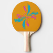 Raquette De Ping Pong Simple Abstrait Papillon Motif Messy Vol (Devant)