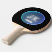 Raquette De Ping Pong Simple Bleu Rétro Ping Paddle JK 2023 (Devant Angle)