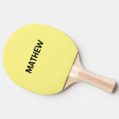 Raquette De Ping Pong simple initial letter monogram add your name lett (Côté)