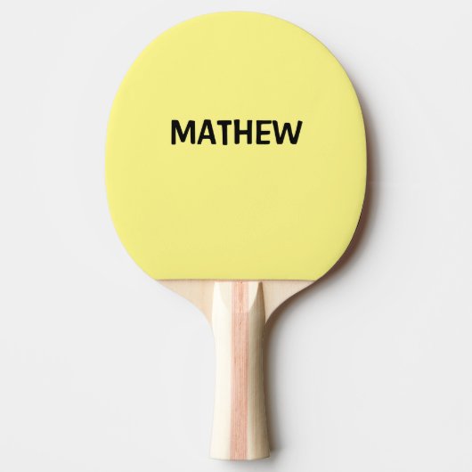 Raquette De Ping Pong simple initial letter monogram add your name lett (Devant)