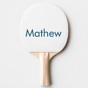 Raquette De Ping Pong simple lettre initiale monogramme ajouter votre no