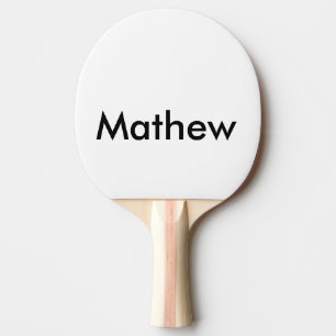 Raquette De Ping Pong simple lettre initiale monogramme ajouter votre no