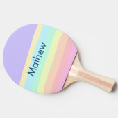Raquette De Ping Pong simple lettre initiale monogramme ajouter votre no (Côté)