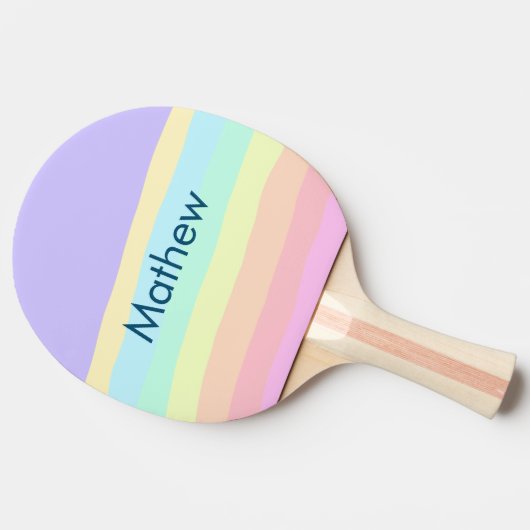 Raquette De Ping Pong simple lettre initiale monogramme ajouter votre no (Côté)