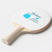 Raquette De Ping Pong Simple minimum ajouter votre nom texte place ville (Devant Angle)