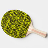 Raquette De Ping Pong Simple Scribble | Carreaux miroir | Jaune | (Côté)