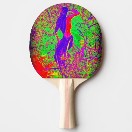 Raquette De Ping Pong sirène d'hippie super (Devant)