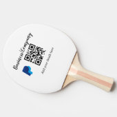 Raquette De Ping Pong Site web simple de société commerciale code-barres (Côté)