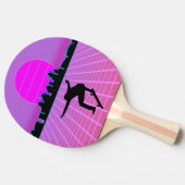 Raquette De Ping Pong Skate Vaporwave Retro 80's (Côté)