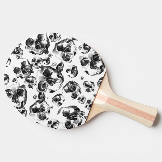 Raquette De Ping Pong Skeleton Skull Art Pattern (Côté)