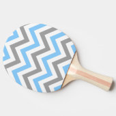 Raquette De Ping Pong Sky Blue, Dk Gray Wht Large Chevron Zig Zag (Côté)