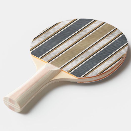 Raquette De Ping Pong Sleek and Modern Stripe Pattern (Devant Angle)