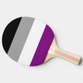 Raquette De Ping Pong SlipperyJoe's asexual pride flag emphasizing inclu (Côté)